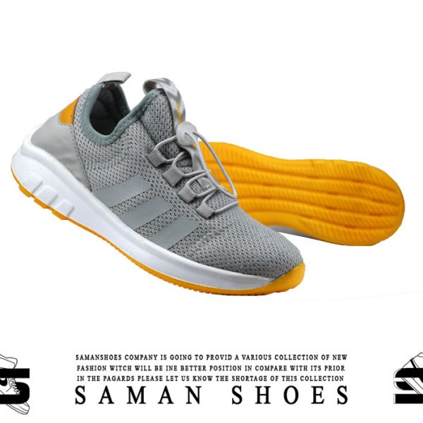 کفش و کتونی زنانه Adidas Nmd Racer طوسی زیره زرد کد S314 از سامان شوزز کفش بانه