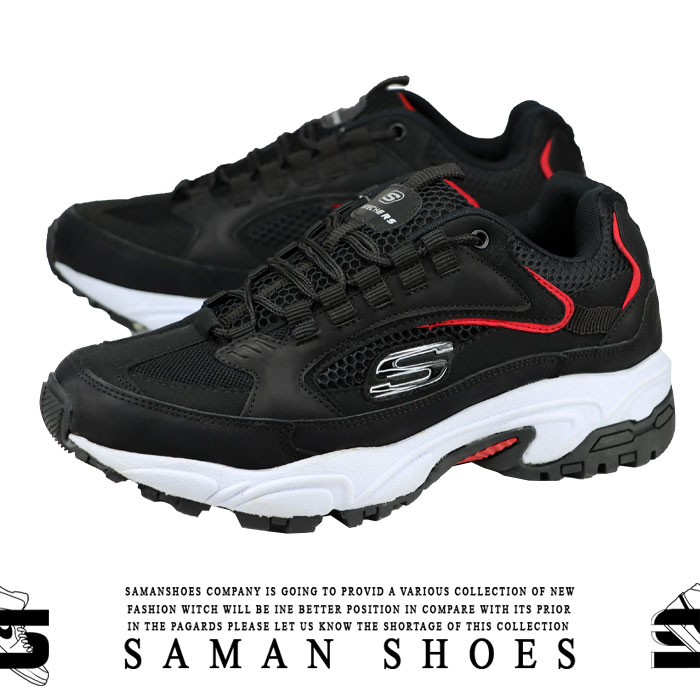 کفش و کتونی مردانه Skechers Metro Daisy سیاه زیره سفید کد S326 از سامان شوزز کفش بانه