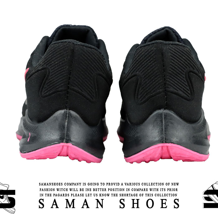 کفش و کتونی مردانه و زنانه Nike Revolution مشکی سیاه زیره صورتی کد S331 از سامان شوزز کفش بانه