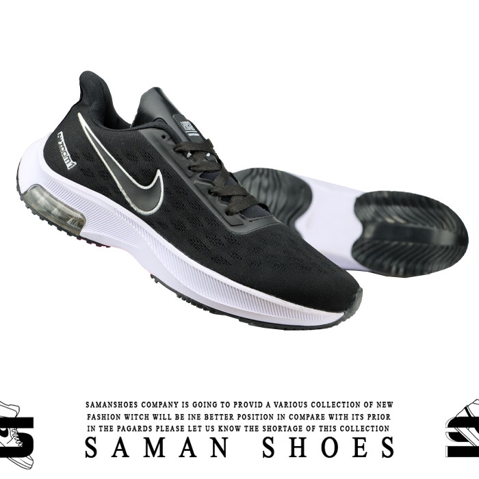 کفش و کتونی مردانه Nike Air Zoom 1 سیاه مشکی زیره سفید کد S405 از سامان شوزز کفش بانه