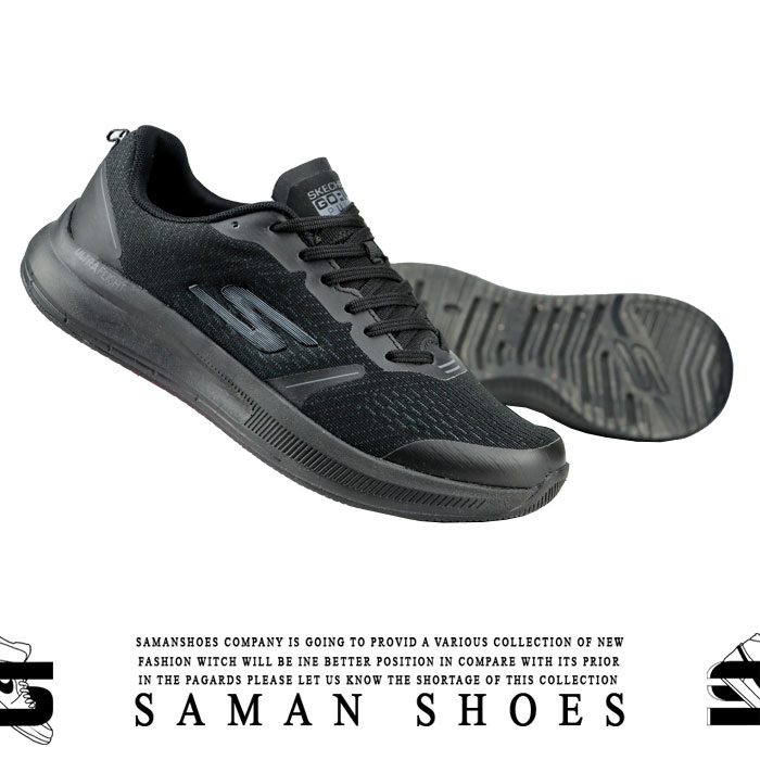 کفش و کتونی مردانه Skechers Ultra Flight مشکی زیره سیاه کد Sn58 از سامان شوزز کفش بانه