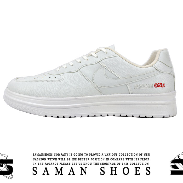 کفش و کتونی مردانه Nike Force One سفید زیره سفید کد Si8 از سامان شوزز کفش بانه