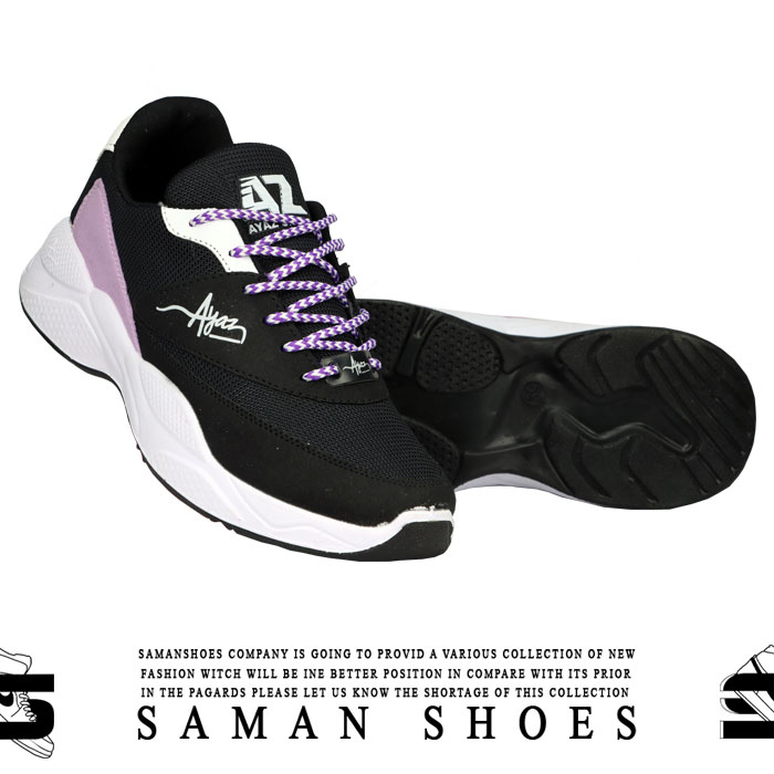 کفش و کتونی زنانه Ramila Ayaz Sport مشکی زیره سفید کد A42 از سامان شوزز کفش بانه