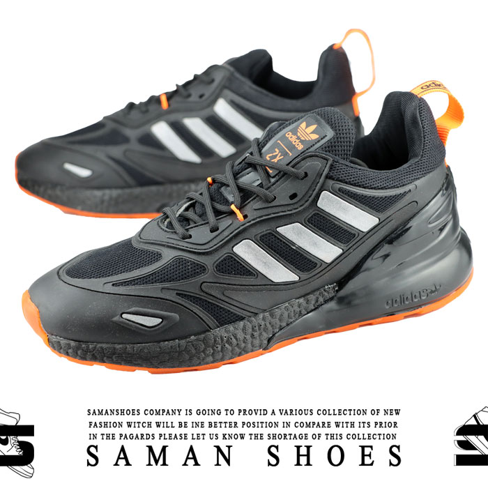کفش و کتونی مردانه Adidas ZX Atmos مشکی زیره سفید کد Al1 از سامان شوزز کفش بانه