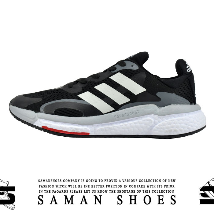 کفش و کتونی مردانه Adidas Solar Boost مشکی زیره سفید کد S227 از سامان شوزز کفش بانه