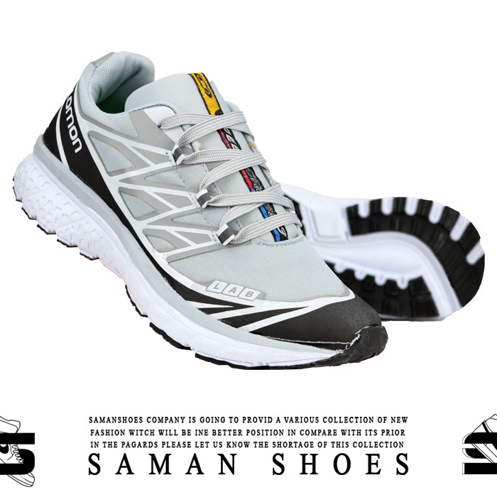 کفش و کتونی مردانه Salomon Lab XT-6 طوسی زیره سفید کد S382 از سامان شوزز کفش بانه