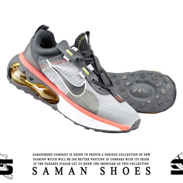 کفش و کتونی مردانه Nike Air max react طوسی زیره سفید کد S391 از سامان شوزز کفش بانه