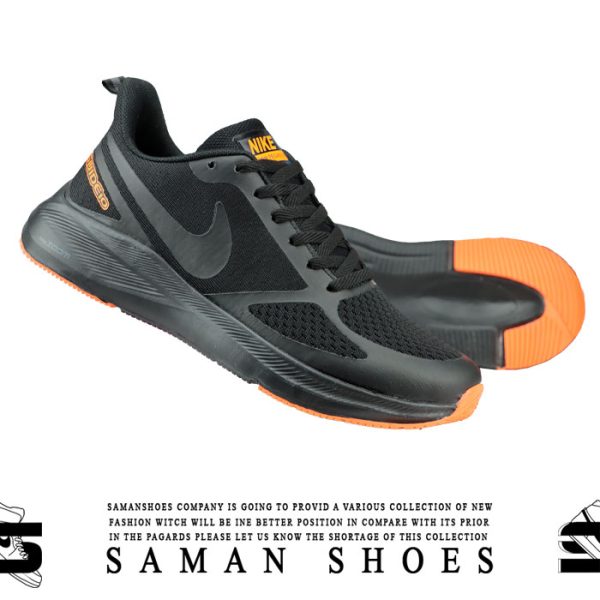کفش و کتونی مردانه Nike Guide 10 Zoom مشکی زیره نارنجی کد S408 از سامان شوزز کفش بانه