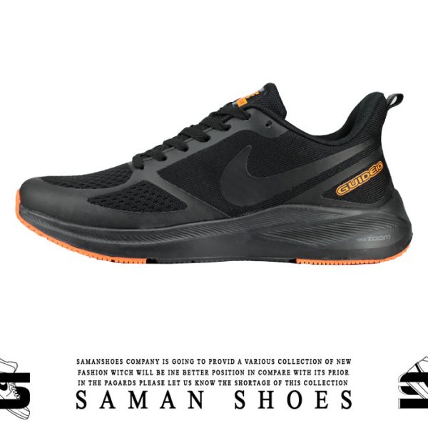 کفش و کتونی مردانه Nike Guide 10 Zoom مشکی زیره نارنجی کد S408 از سامان شوزز کفش بانه