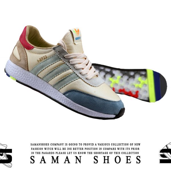 کفش و کتونی مردانه و زنانه Adidas Iniki runner کرم زیره سفید کد S410 از سامان شوزز کفش بانه