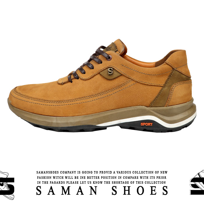 کفش و کتونی مردانه Men shoes Sport قهوه ای زیره کرم کد Sh37 از سامان شوزز کفش بانه