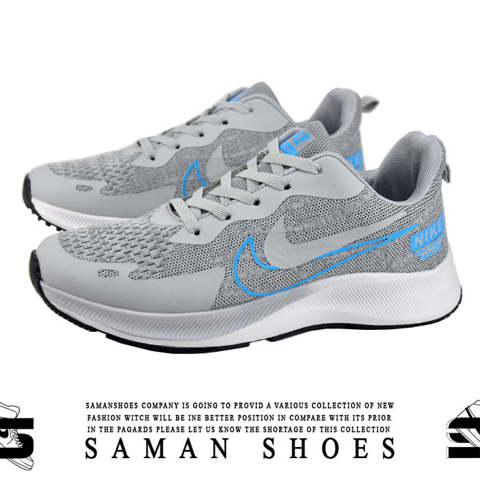 کفش و کتونی مردانه Nike Downshifter طوسی زیره سفید کد So19 از سامان شوزز کفش بانه