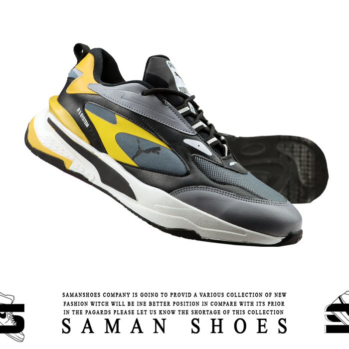 کفش و کتونی مردانه Puma R11 System طوسی زیره سفید کد Sr19 از سامان شوزز کفش بانه