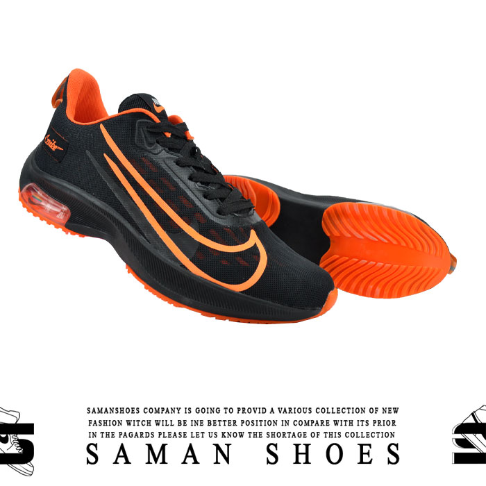 کفش و کتونی مردانه Nike Zoom Gravity مشکی زیره نارنجی کد Sv71 از سامان شوزز کفش بانه