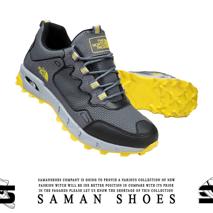 کفش و کتونی مردانه North Face Ultra GTX طوسی زیره زرد کد Z23 از سامان شوزز کفش بانه