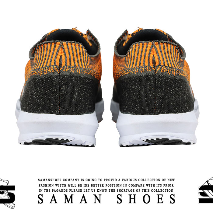 کفش و کتونی مردانه Brooks DNA Amp مشکی نارنجی زیره سفید کد Ar6 از سامان شوزز کفش بانه