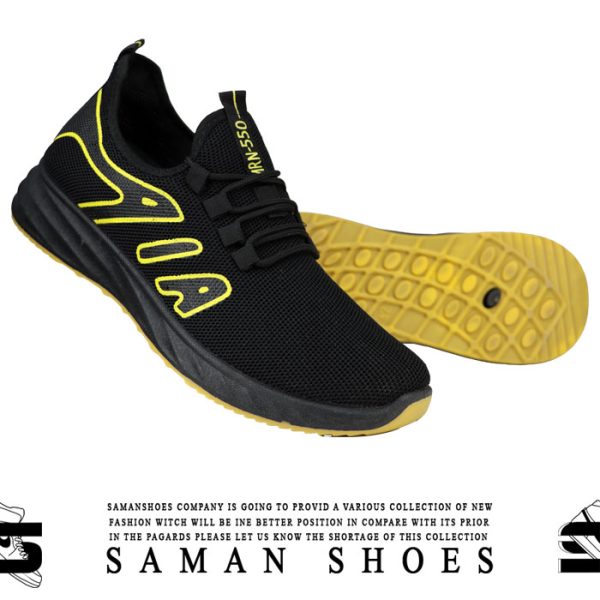 کفش و کتونی مردانه Coolala Free Air سیاه زرد کد T31 از سامان شوزز کفش بانه