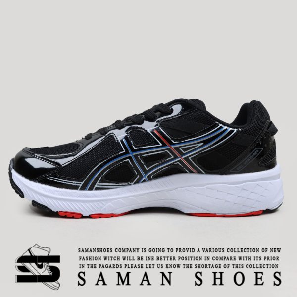 کتانی مردانه مدل اسیکس Asics مشکی با زیره رنگی